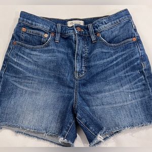 MADEWELL High-Rise Denim Shorts - Size 27